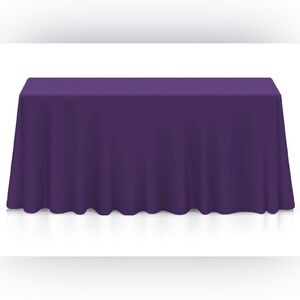 Elegant Purple Tablecloths for Banquets or Dining.